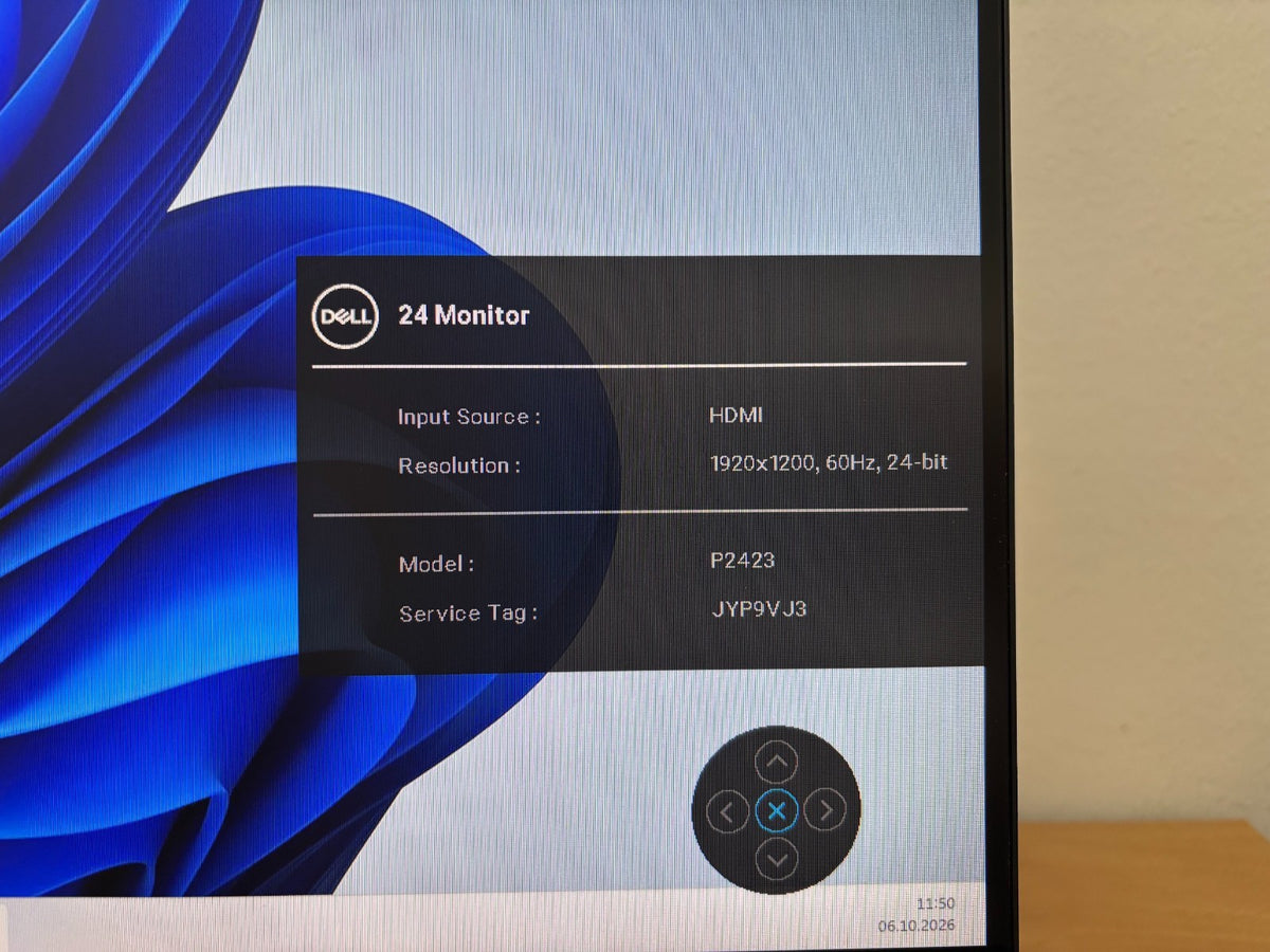 Dell P2423  24Zoll  1920x1200  60Hz IPS Monitor  VGA DVI DP HDMI P24233