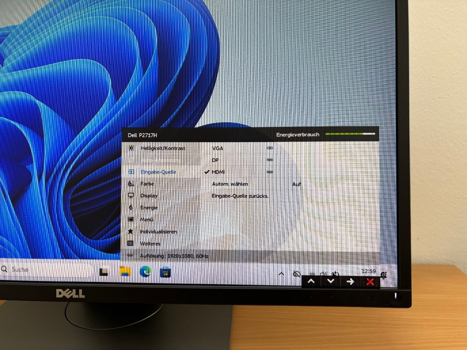 Dell P2717H 27 Zoll Monitor 1920x1080 FHD IPS 6ms Schwarz P2717H1