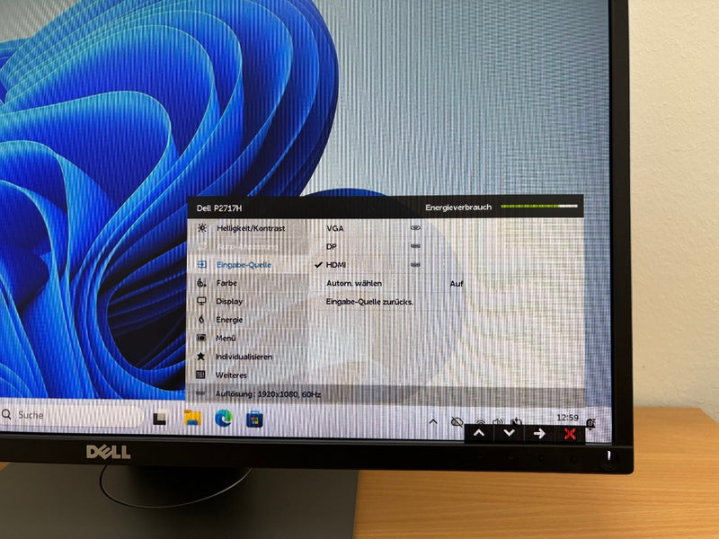 Dell P2717H 27 Zoll Monitor 1920x1080 FHD IPS 6ms Schwarz P2717H1