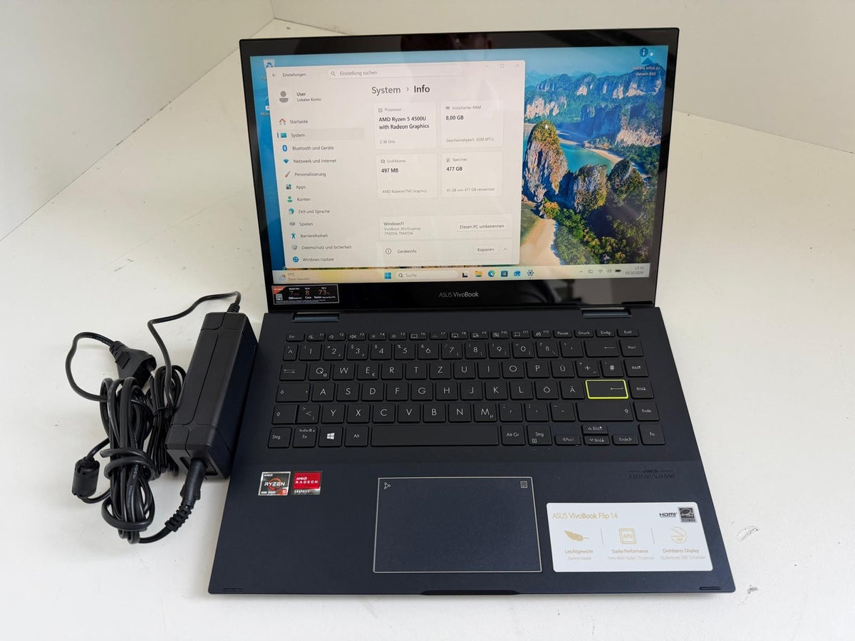 ASUS VivoBook Flip 14 TM420i (14") Ryzen 5 Radeon Graphics 8GB RAM 512GB SSD #A10