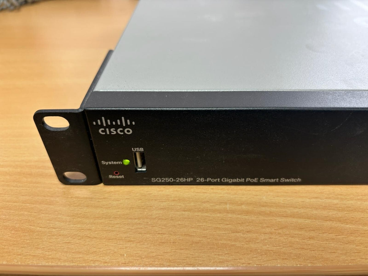 Cisco SG250-26HP-K9 26-port Managed Gigabit PoE Switch #CI21
