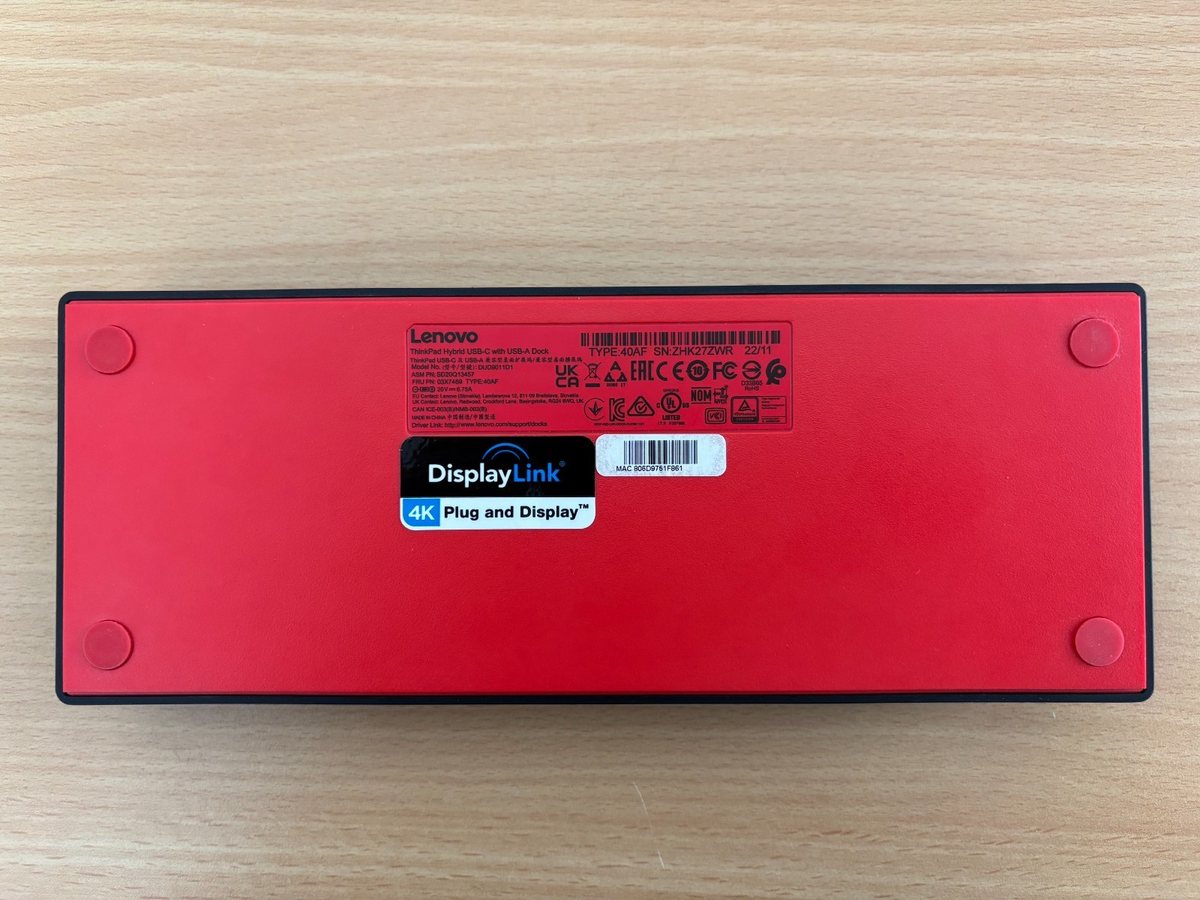 Lenovo ThinkPad Hybrid 40AF USB C mit USB A  Dock ,  inkl. 135W Netzteil3