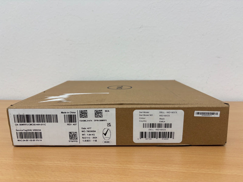 Dell Dock WD19DCS mit 240 Watt Netzteil 2x USB-C, 3x USB-A  2x DP  HDMI LAN1