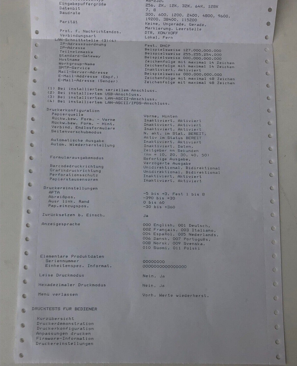 InfoPrint Solutions 4247-Z03 Großformat Drucker Nadeldrucker Ethernet 7