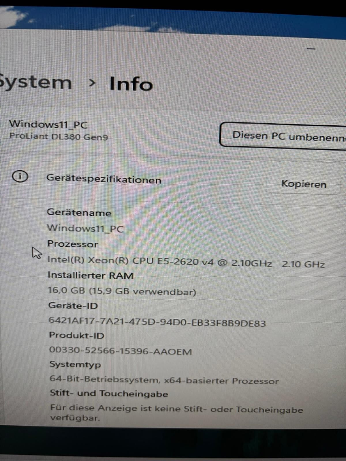HP Proliant DL380 G9 Xeon V4 16GB SAS P440 8*SAS HDD 1,8TB #G906