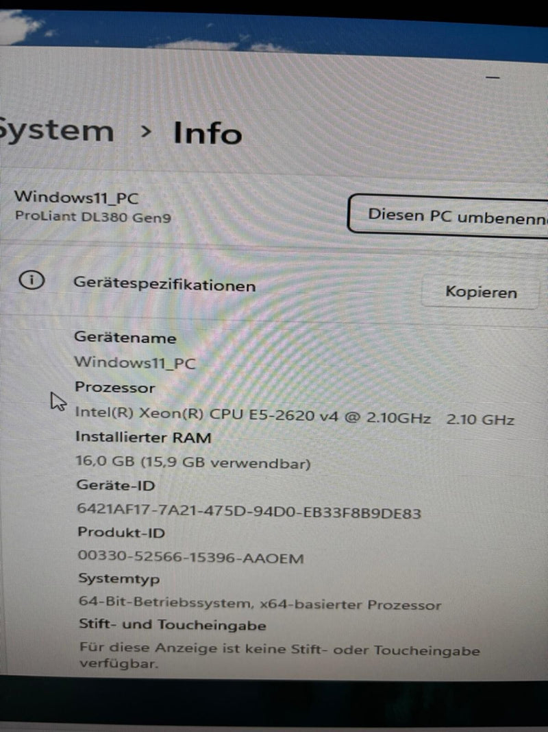 HP Proliant DL380 G9 Xeon V4 16GB SAS P440 8*SAS HDD 1,8TB #G906