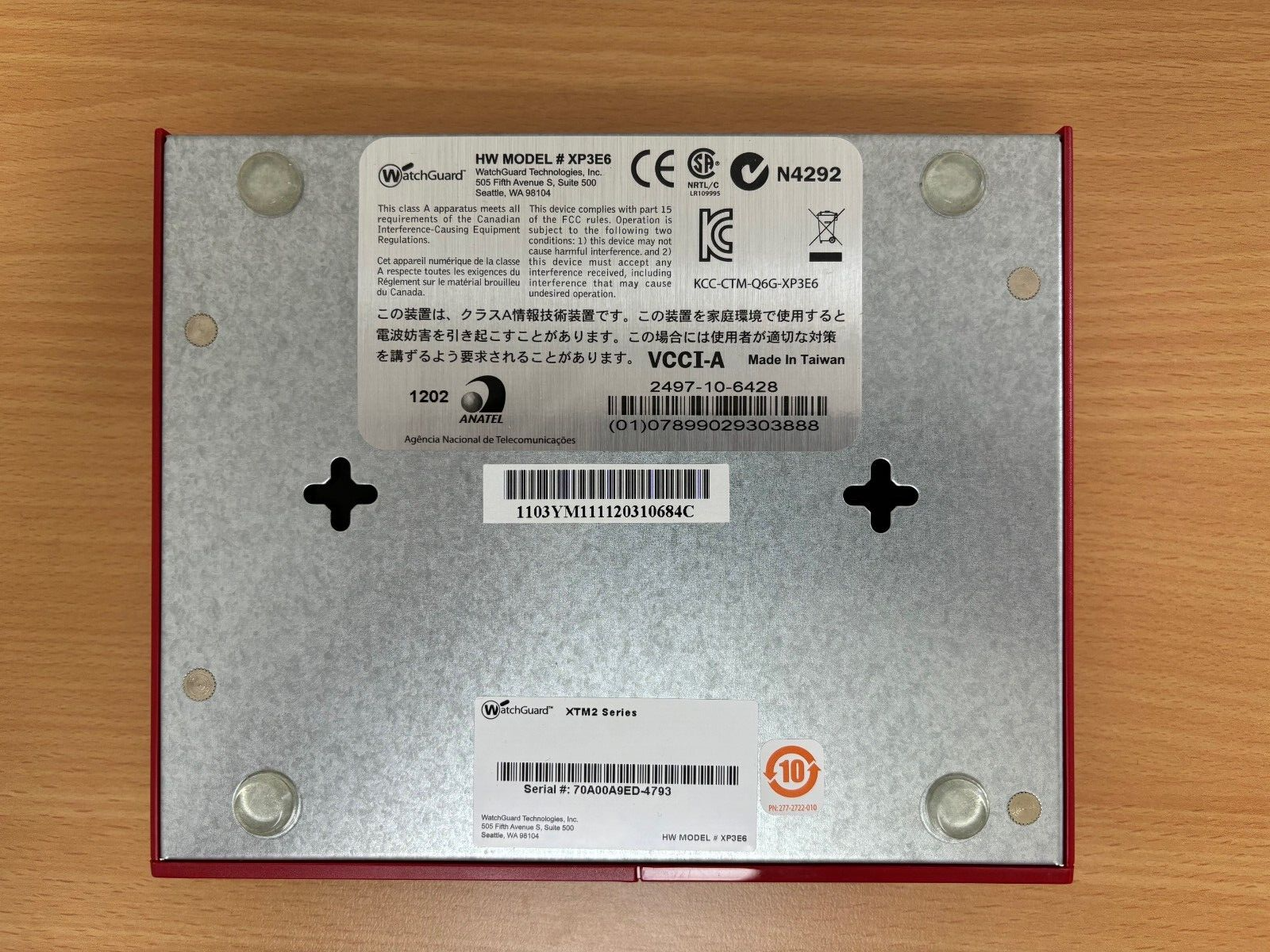 WatchGuard XTM 21 Netzwerk Firewall XP3E6 in OVP #WG0210023