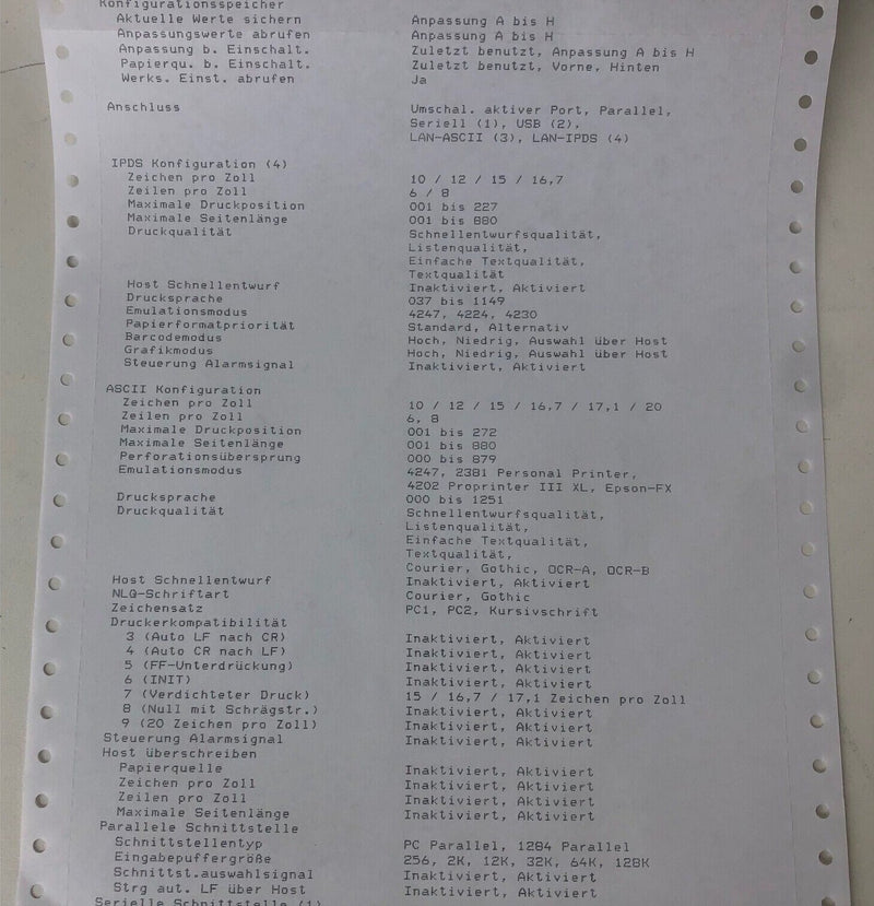 InfoPrint Solutions 4247-Z03 Großformat Drucker Nadeldrucker Ethernet 6